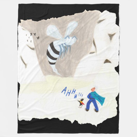 Ice Wasp Mountain Fleece Deken (Voorkant)