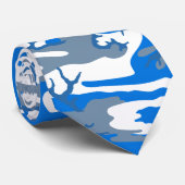 Ice Water Blue Camo Stropdas (Opgerold)