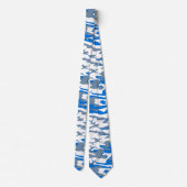 Ice Water Blue Camo Stropdas (Achterkant)