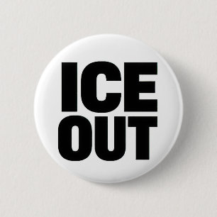 "ICE WEG" protestknop Ronde Button 5,7 Cm
