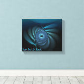 Ice Whales Fractal Canvas Afdruk (Insitu (Houten vloer))