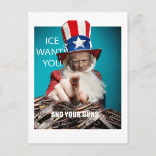 ICE wil uw wapens Briefkaart