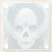 Ice Witch 2 Fantasy Sci-Fi Glazen Onderzetter (Achterkant)