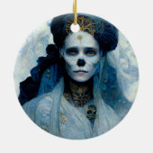 Ice Witch 4 Fantasy Sci-Fi Keramisch Ornament (Achterkant)