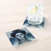 Ice Witch 5 Fantasy Sci-Fi Glazen Onderzetter (Schuin)