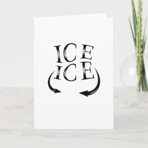 Ice x2 Baby aankondiging voor zwangere vrouwen