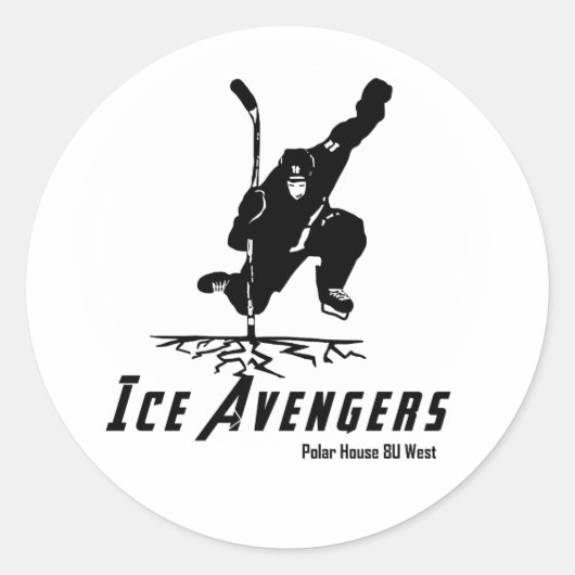 IceAvengers Helmet/Water fles sticker (Voorkant)