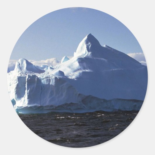 Iceberg, Antarctica Ronde Sticker (Voorkant)