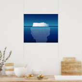 ICEBERG BIJ NACHT POSTER (Keuken)