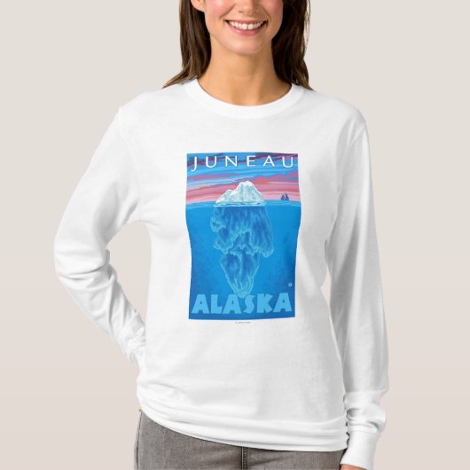 Iceberg Cross Section - Juneau, Alaska T-shirt (Voorkant)