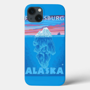 Iceberg Cross Section - Petersburg, Alaska iPhone 13 Hoesje