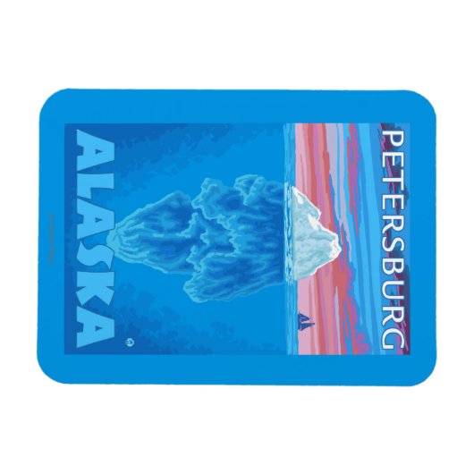 Iceberg Cross Section - Petersburg, Alaska Magneet (Horizontaal)