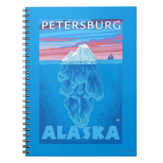 Iceberg Cross Section - Petersburg, Alaska Notitieboek (Voorkant)