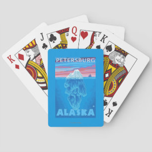 Iceberg Cross Section - Petersburg, Alaska Pokerkaarten