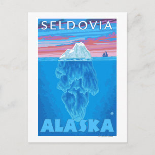Iceberg Cross Section - Seldovia, Alaska Briefkaart