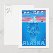 Iceberg Cross Section - Valdez, Alaska Briefkaart (Voorkant / Achterkant)