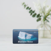 Iceberg dans le Carte de visite d'eau bleu clair (Debout devant)