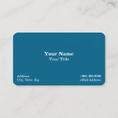 Iceberg dans le Carte de visite d'eau bleu clair (Dos)