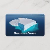 Iceberg dans le Carte de visite d'eau bleu clair (Devant)