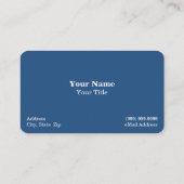 Iceberg dans le Carte de visite d'eau bleu clair (Dos)