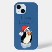 Iceberg Floating Penguin Prettige feestdagen Case-Mate iPhone Case (Achterkant)
