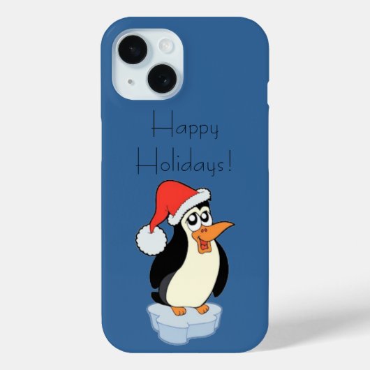 Iceberg Floating Penguin Prettige feestdagen Case-Mate iPhone Case (Achterkant)