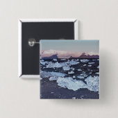 Iceberg-formaties Vierkante Button 5,1 Cm (Voorkant /achterkant)