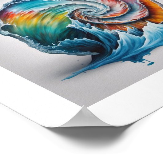 Iceberg Nautilus Shell Poster (Hoek)