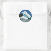 Iceberg op het meer van Mendenhall in Alaska Ronde Sticker (Tas)