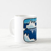 Iceberg Paysage Café Mug (Devant gauche)