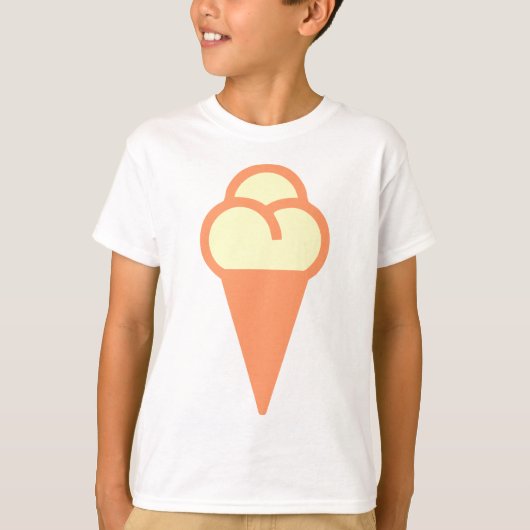 Icecream Cone-symbool T-shirt (Voorkant)