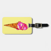 icecream gelato schattig voedsel bagagelabel (Voorkant horizontaal)