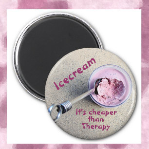 Icecream Het is goedkoper dan Therapy Funny Magneet