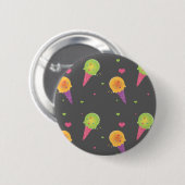 IceCream Pin Ronde Button 5,7 Cm (Voorkant /achterkant)