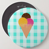 icecream ronde button 6,0 cm (Voorkant /achterkant)