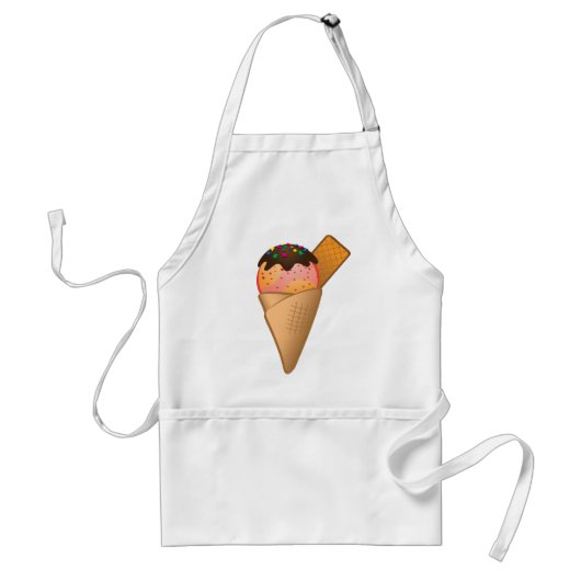 Icecream Standaard Schort (Voorkant)