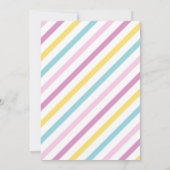 Icecream teepee slumber-uitnodiging kaart (Achterkant)