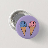 Icecreams 5 ronde button 3,2 cm (Voorkant /achterkant)