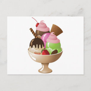 IceCreamSundae Briefkaart