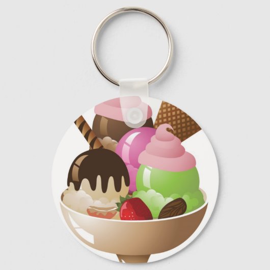 IceCreamSundae Sleutelhanger (Voorkant)