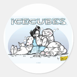 ICECUBES RONDE STICKER