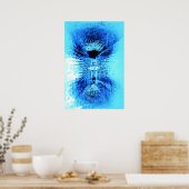 Iced Blue Poster (Keuken)