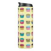 Iced Buns Cupcake Colorful Pattern Personalized Thermosbeker (Geroteerd rechts)