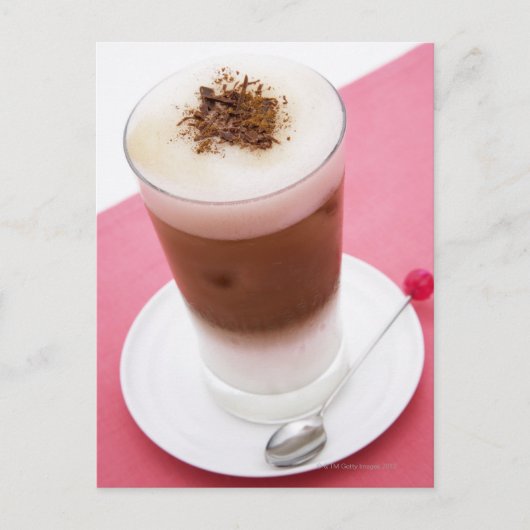 Iced Cappuccino Briefkaart (Voorkant)