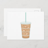 Iced Coffee Briefkaart (Voorkant / Achterkant)