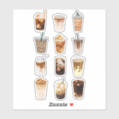 Iced Coffee Collage Sticker (Vel)