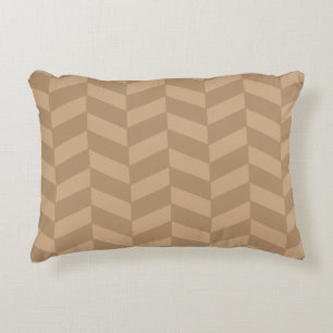 Iced Coffee Herringbone Accent Kussen
