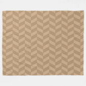 Iced Coffee Herringbone Fleece Deken (Voorkant (Horizontaal))