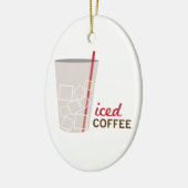 Iced Coffee Keramisch Ornament (Links)