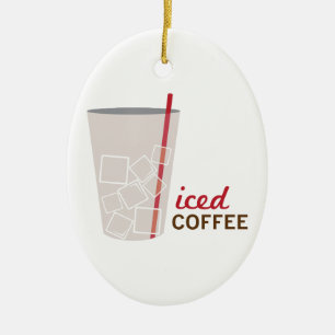 Iced Coffee Keramisch Ornament